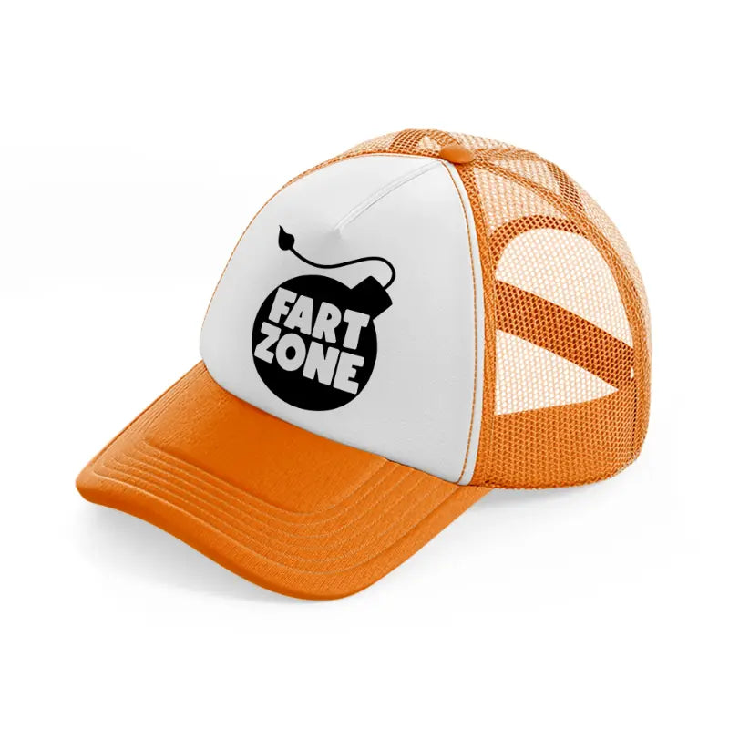 fart zone-orange-trucker-hat