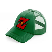 dragonball emblem green trucker hat