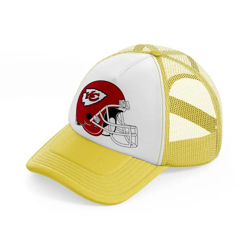 kansas city chiefs helmet-yellow-trucker-hat