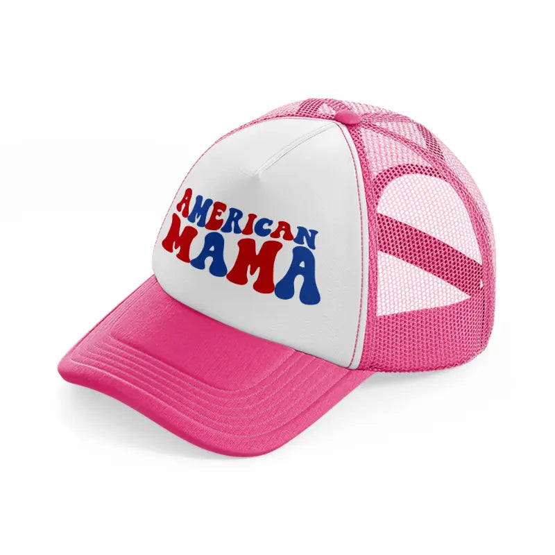 american mam-neon-pink-trucker-hat