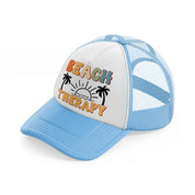 beach therapy-sky-blue-trucker-hat