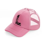 dark art work-pink-trucker-hat
