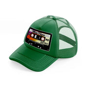 cassette tapes green trucker hat