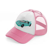 80s megabundle 45 pink and white trucker hat