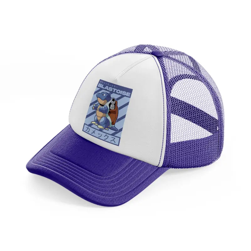blastoise-purple-trucker-hat
