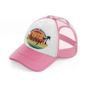 limited edition 1972 vintage-pink-and-white-trucker-hat