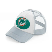 miami dolphins classic-grey-trucker-hat