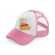 baseball hit-pink-and-white-trucker-hat