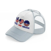 peace love america-010-grey-trucker-hat