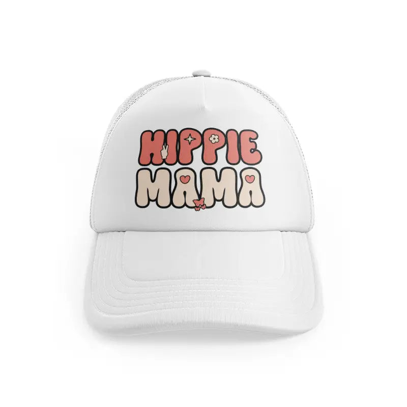 hippie mama (1)-white-trucker-hat