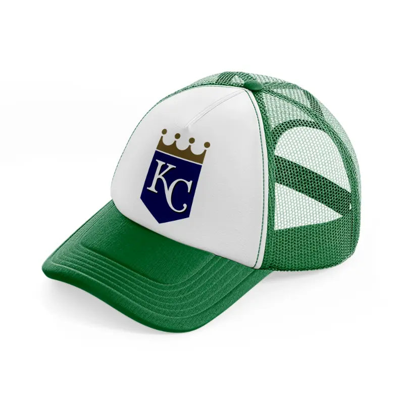 kansas city badge-green-and-white-trucker-hat