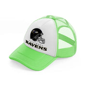 baltimore ravens helmet-lime-green-trucker-hat
