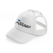 ford team mondeo white trucker hat