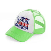 proud to be an american-01-lime-green-trucker-hat