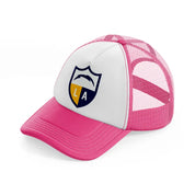 los angeles chargers sport badge-neon-pink-trucker-hat