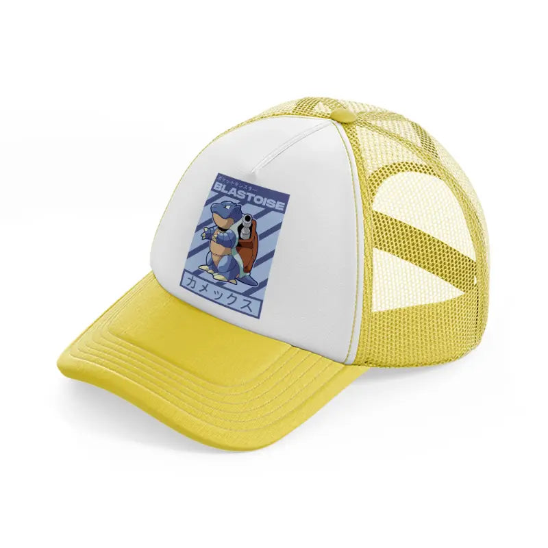 blastoise yellow trucker hat