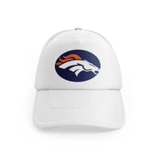 Denver Broncos Blue Badgewhitefront-view