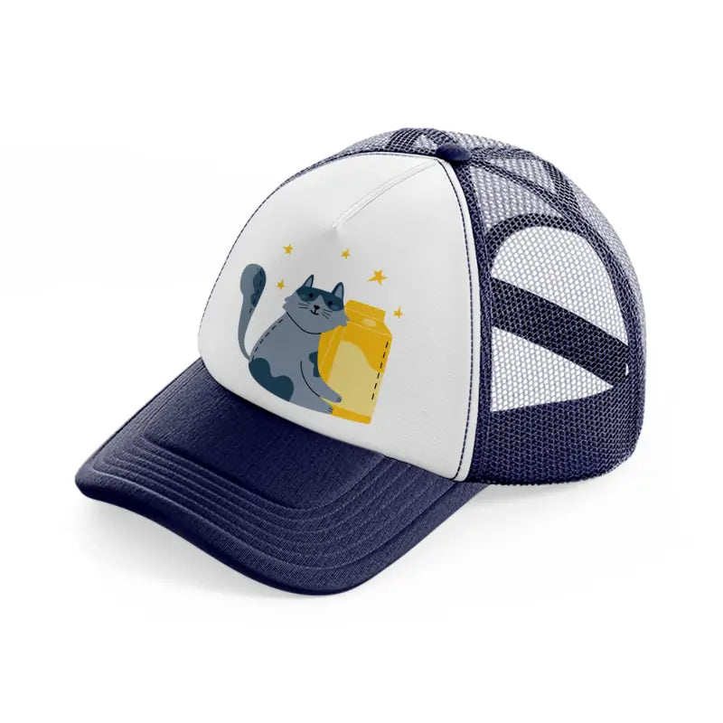 013-milk-navy-blue-and-white-trucker-hat