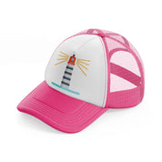 lighthouse-neon-pink-trucker-hat