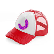 stay! wild red and white trucker hat