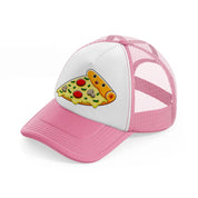 pizza-pink-and-white-trucker-hat