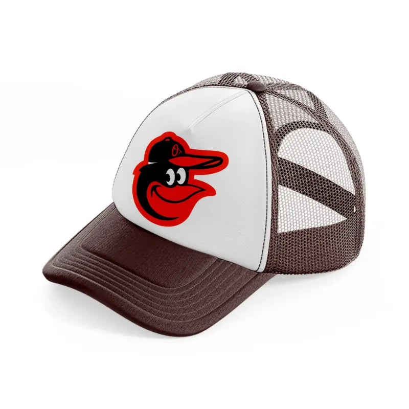 baltimore orioles-brown-trucker-hat