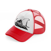 soul reaper-red-and-white-trucker-hat