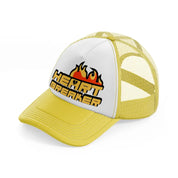 heart breaker yellow trucker hat