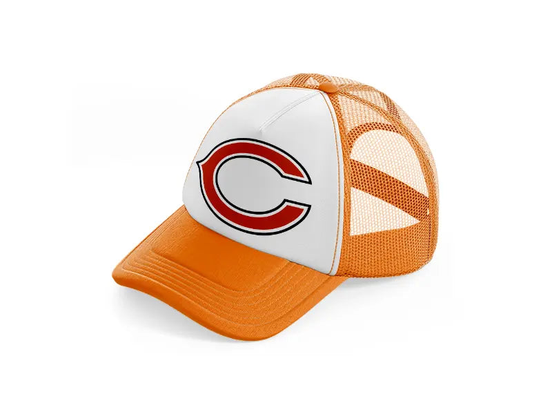 c from chicago bears-orange-trucker-hat