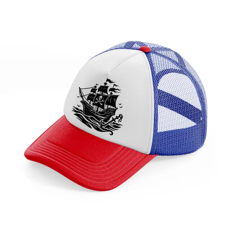 pirate ship-multicolor-trucker-hat