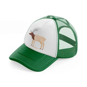 038 elk green and white trucker hat