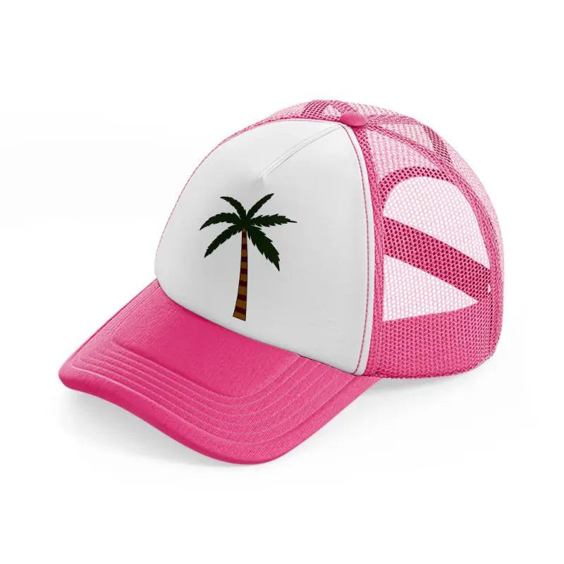 retro elements 23 neon pink trucker hat