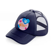 pet care (2) navy blue trucker hat