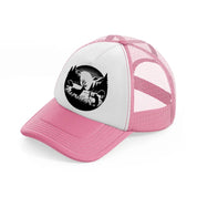 deer hunter-pink-and-white-trucker-hat