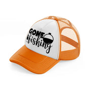 gone fishing transparent-orange-trucker-hat