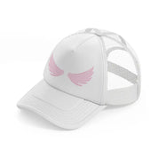 angel wings white trucker hat