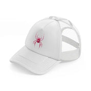 pink spider-white-trucker-hat