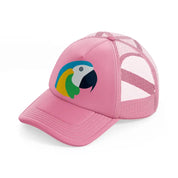 parrot (1) pink trucker hat