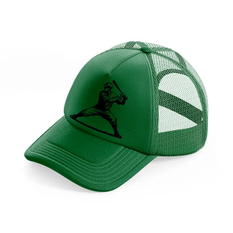 baseball batting-green-trucker-hat