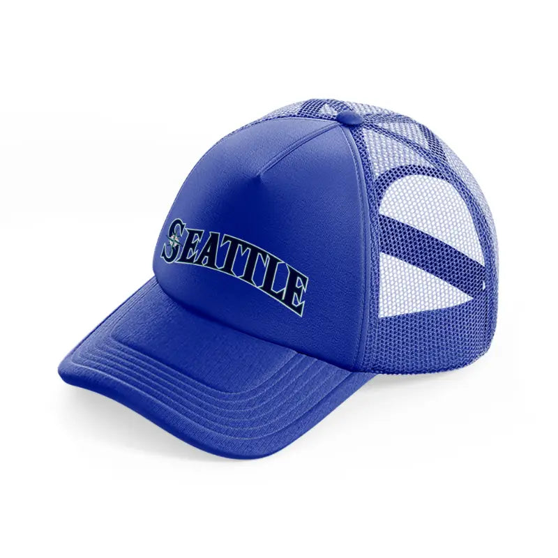 seattle emblem-blue-trucker-hat