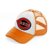 cincinnati reds retro-orange-trucker-hat
