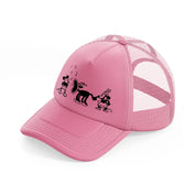 musical mice pink trucker hat