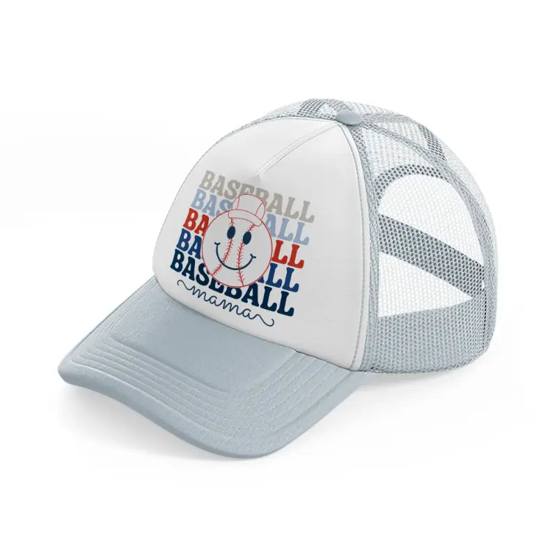 baseball baseball mama-grey-trucker-hat