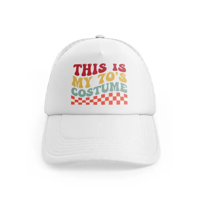 this is my 70's costume white trucker hat