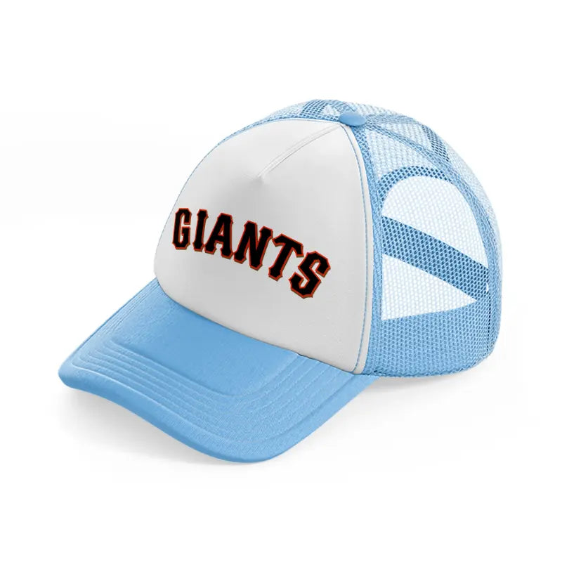 giants text-sky-blue-trucker-hat