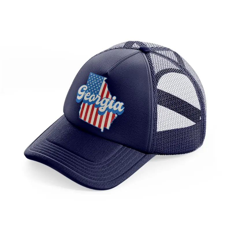 georgia flag-navy-blue-trucker-hat