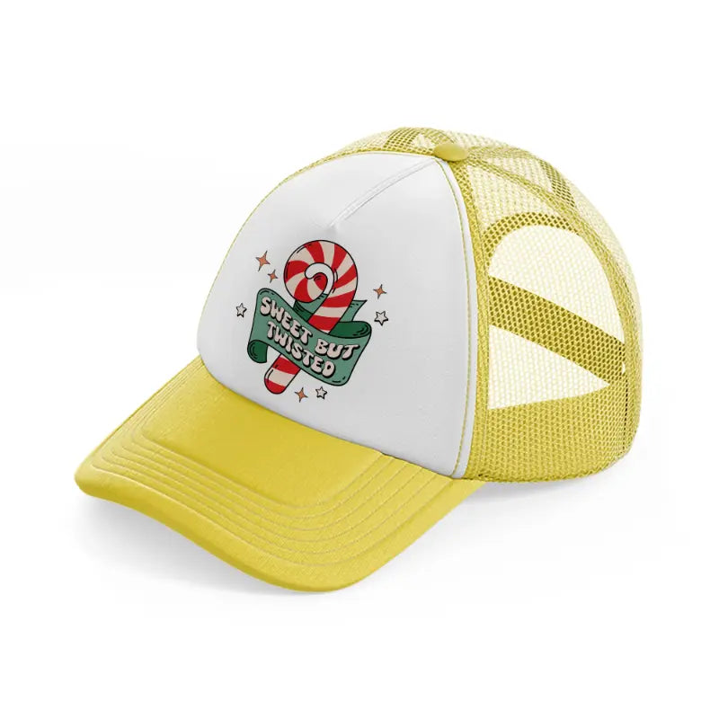 sweet but twisted-yellow-trucker-hat