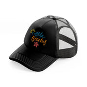 aloha beaches-black-trucker-hat