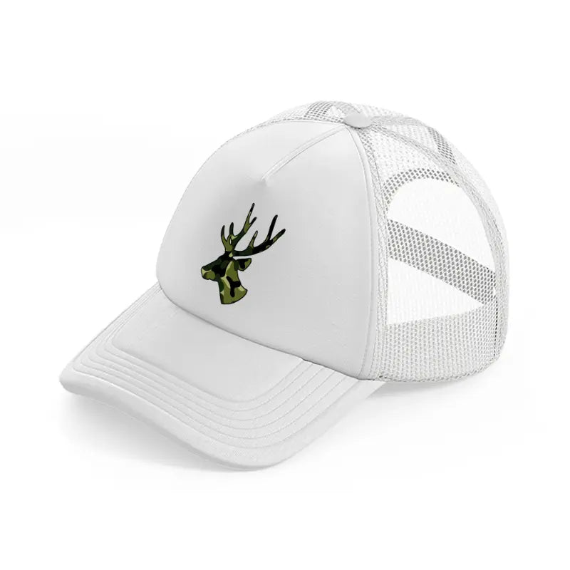 camo deer face-white-trucker-hat