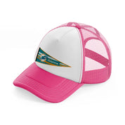 miami dolphins flag-neon-pink-trucker-hat